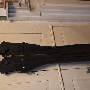 Michael Kors Black Jumpsuit with Gold Accents